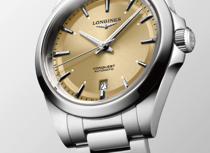 LONGINES コンクエスト 38mm サンレイ ゴールド文字盤 L3.720.4.62.6