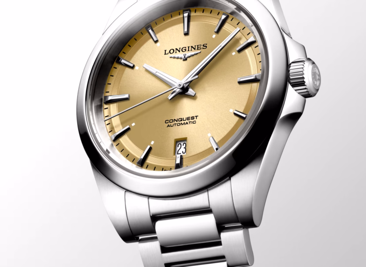 LONGINES コンクエスト 38mm サンレイ ゴールド文字盤 L3.720.4.62.6