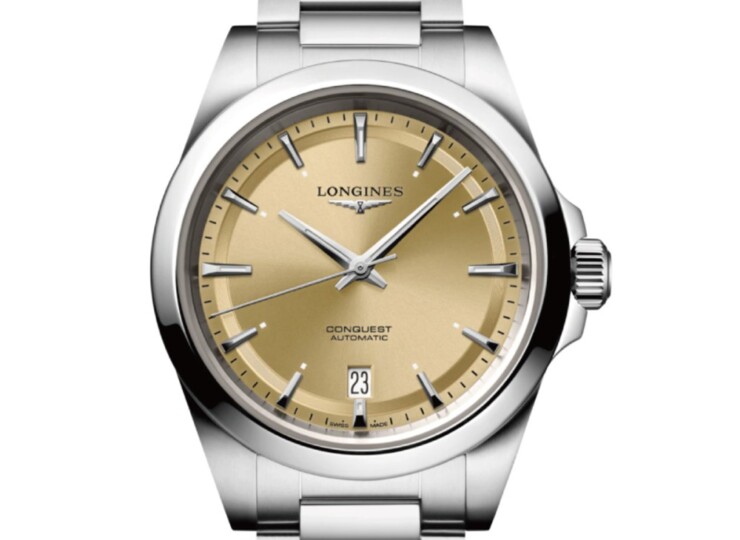 LONGINES コンクエスト 38mm サンレイ ゴールド文字盤 L3.720.4.62.6