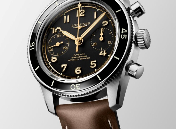 LONGINES スピリット パイロット フライバック 39.5mm マットブラック文字盤 L3.721.4.53.2