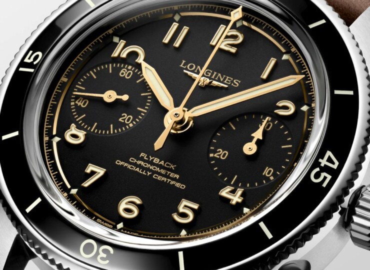 LONGINES スピリット パイロット フライバック 39.5mm マットブラック文字盤 L3.721.4.53.2
