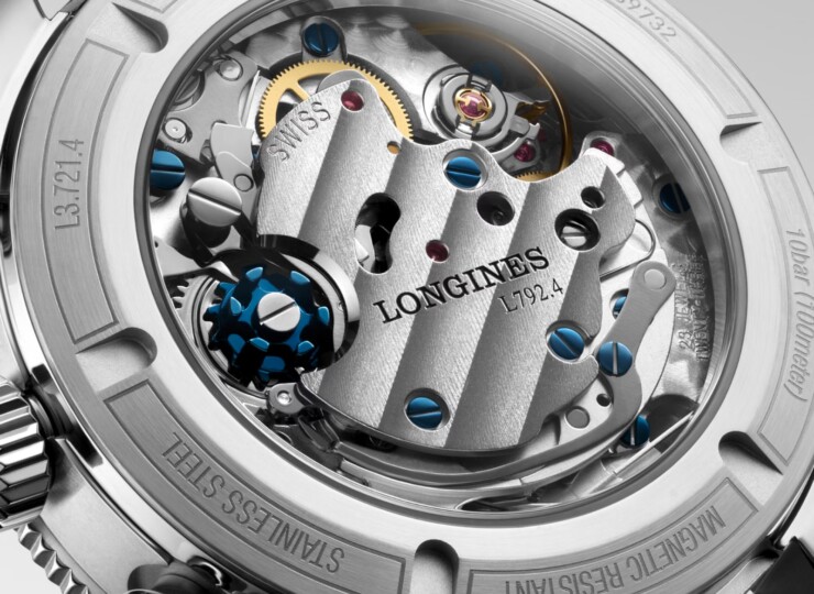 LONGINES スピリット パイロット フライバック 39.5mm マットブルー文字盤 ステンレススティール ラバーストラップ L3.721.4.93.9