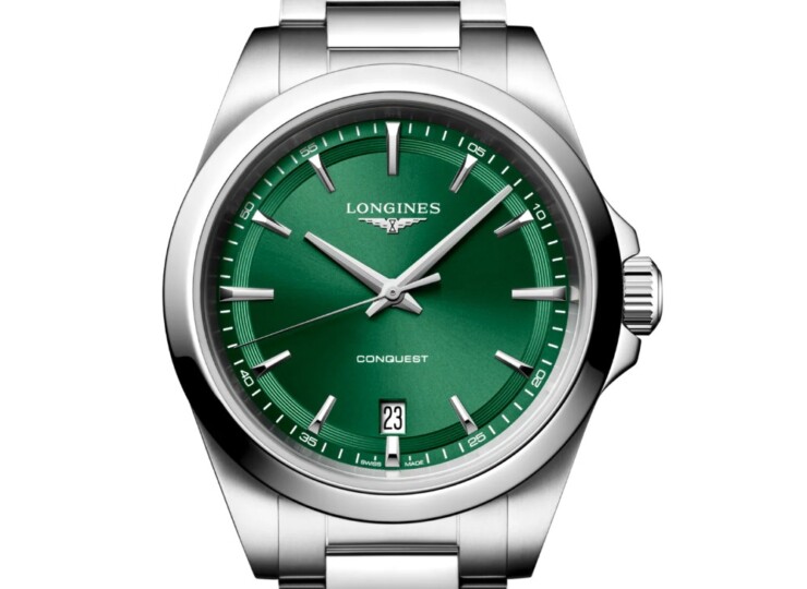 LONGINES コンクエスト 38mm サンレイグリーン文字盤 ステンレススティール ブレスレット L3.750.4.09.6