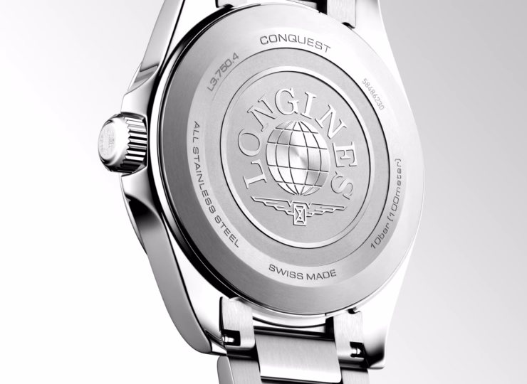 LONGINES コンクエスト 38mm ブラック サンドブラスト仕上げ文字盤 ステンレススティール L3.750.4.52.6