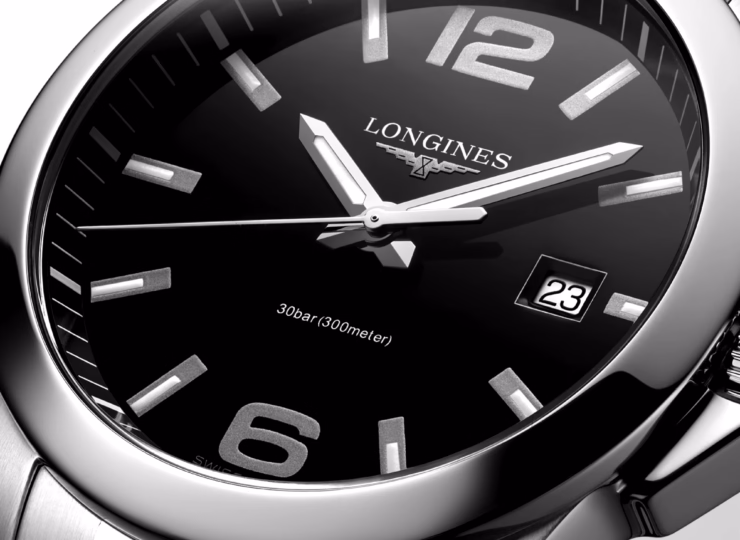 LONGINES コンクエスト 41mm ブラックラッカー「ポリッシュ」文字盤 L3.759.4.58.6