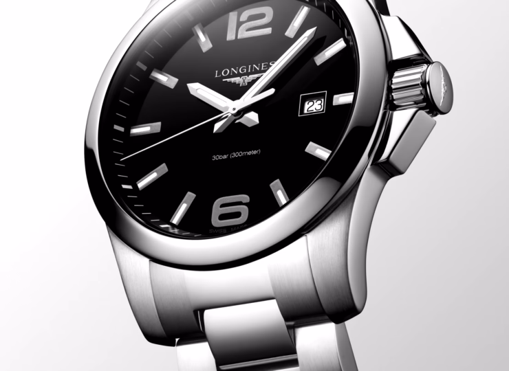 LONGINES コンクエスト 43mm ブラック「サンレイ」文字盤 L3.760.4.56.6