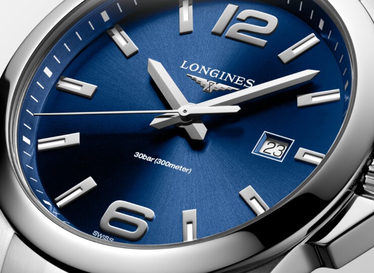 LONGINES コンクエスト 43mm ブルー「サンレイ」文字盤 L3.760.4.96.6