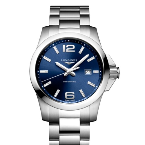 LONGINES コンクエスト 43mm ブルー「サンレイ」文字盤 L3.760.4.96.6