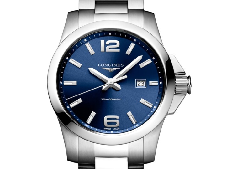 LONGINES コンクエスト 43mm ブルー「サンレイ」文字盤 L3.760.4.96.6
