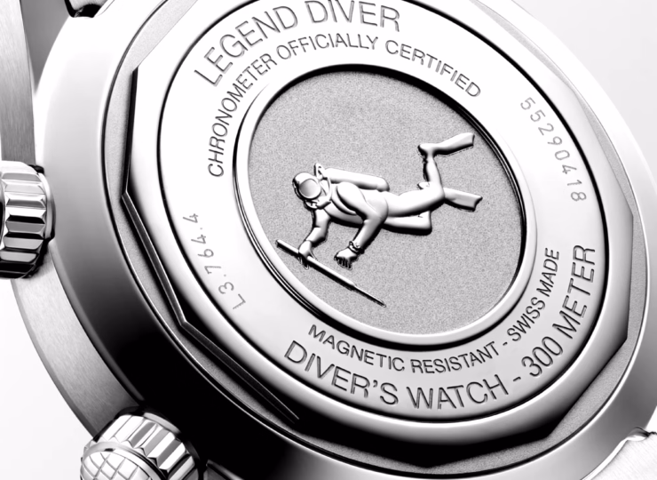LONGINES レジェンドダイバー 39mm 青ラッカー「ポリッシュ」文字盤 ステンレススティール ブレスレット L3.764.4.90.7