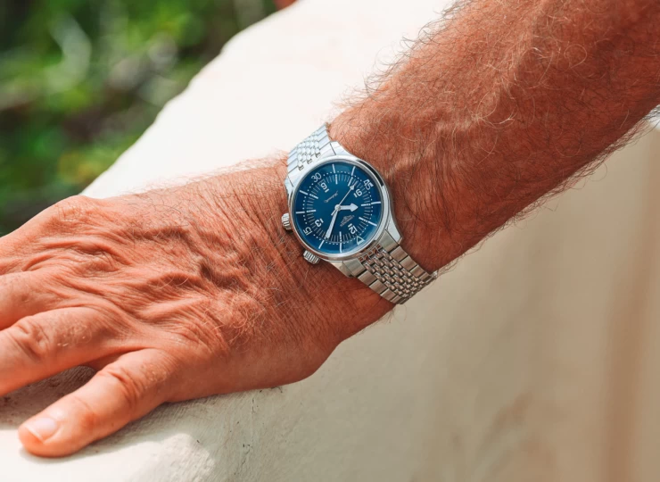 LONGINES レジェンドダイバー 39mm 青ラッカー「ポリッシュ」文字盤 ステンレススティール ブレスレット L3.764.4.90.7