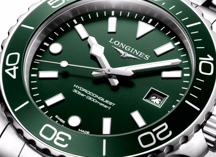 LONGINES ハイドロコンクエスト 42mm グリーン サンドブラスト仕上げ文字盤 L3.769.4.06.6