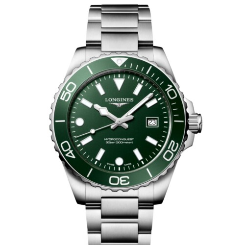 ハイドロコンクエスト 42mm グリーン サンドブラスト仕上げ文字盤