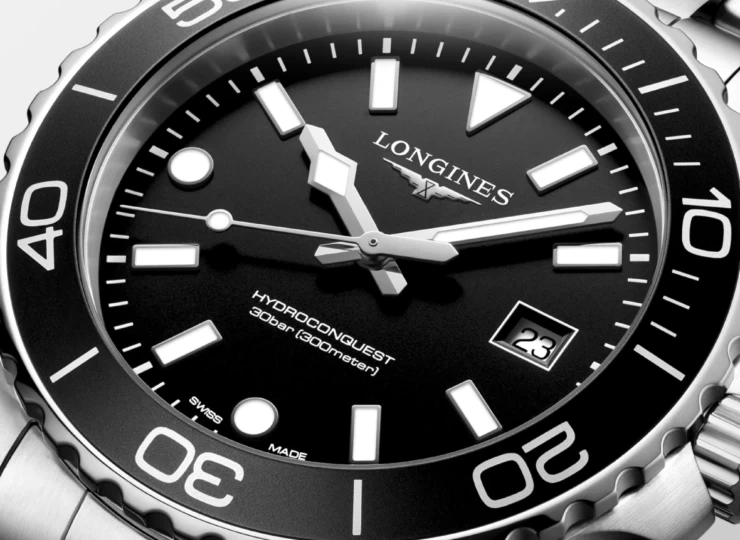 LONGINES ハイドロコンクエスト 42mm ブラック サンドブラスト仕上げ文字盤 ステンレススティール L3.769.4.56.6