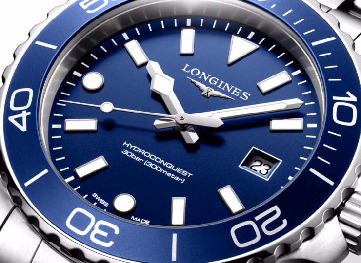 LONGINES ハイドロコンクエスト 42mm ブルー サンドブラスト仕上げ文字盤 ステンレススティール L3.769.4.96.6