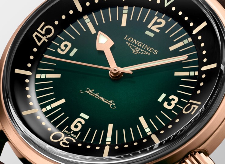 LONGINES レジェンドダイバー 42mm グリーン文字盤 L3.774.1.50.2