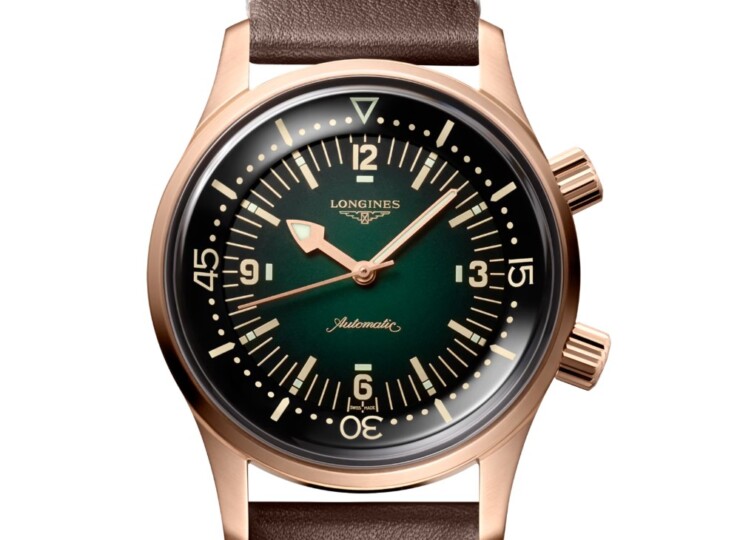 LONGINES レジェンドダイバー 42mm グリーン文字盤 L3.774.1.50.2