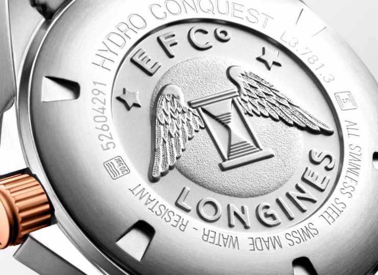 LONGINES ハイドロコンクエスト 41mm サンレイグレー文字盤 ステンレススティールとセラミック ブレスレット レッドPVD L3.781.3.78.7