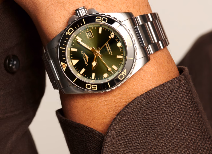 LONGINES ハイドロコンクエスト GMT 41mm サンレイグリーン文字盤 L3.790.4.06.6
