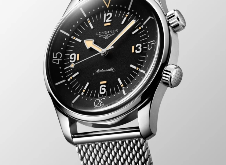 LONGINES レジェンドダイバー 42mm ブラック グレイン仕上げ文字盤 L3.795.4.59.9