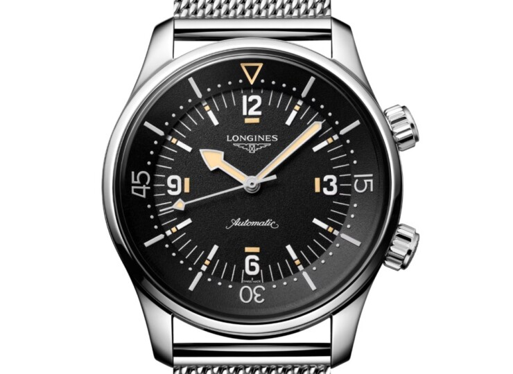 LONGINES レジェンドダイバー 42mm ブラック グレイン仕上げ文字盤 L3.795.4.59.9