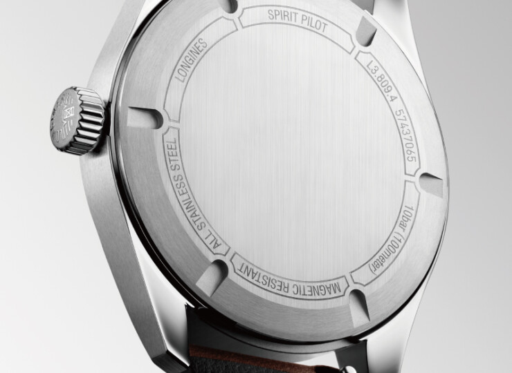 LONGINES スピリット パイロット 39mm マットブラック文字盤 ステンレススティール レザーストラップ L3.809.4.53.2