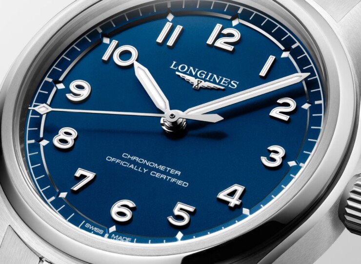 LONGINES スピリット パイロット 39mm マットブルー文字盤 ステンレススティール ブレスレット L3.809.4.93.6