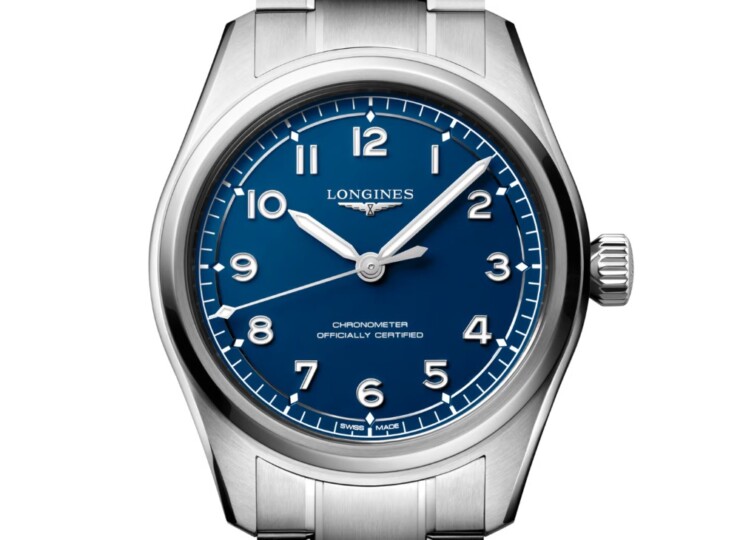 LONGINES スピリット パイロット 39mm マットブルー文字盤 ステンレススティール ブレスレット L3.809.4.93.6