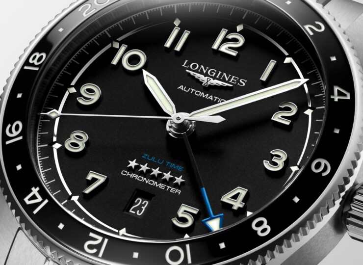 LONGINES スピリット ズールータイム 42mm マットブラック文字盤 ステンレススティールとセラミック ブレスレット L3.812.4.53.6
