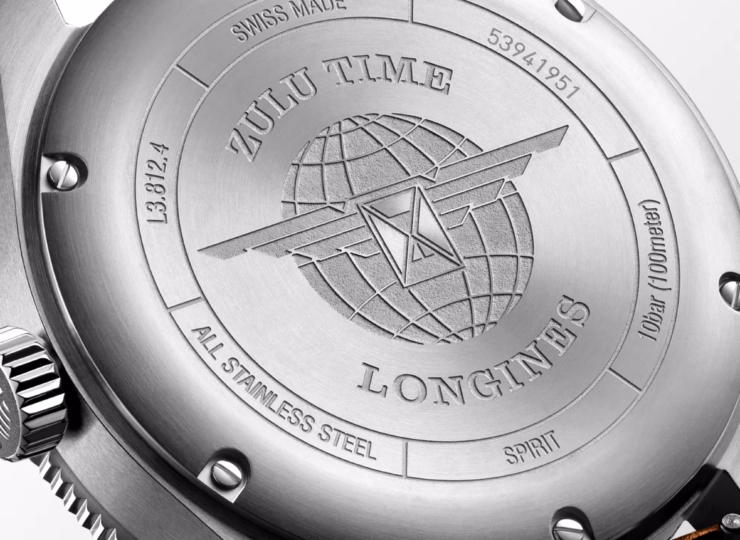 LONGINES スピリット ズールータイム 42mm アンスラサイト文字盤 ステンレススティールとセラミック レザーストラップ L3.812.4.63.2
