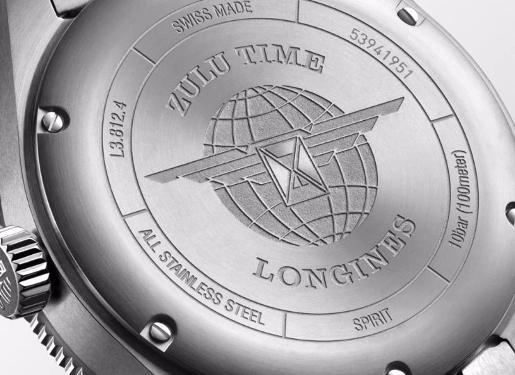LONGINES スピリット ズールータイム 42mm アンスラサイト文字盤 ステンレススティールとセラミック ブレスレット ゴールドポリッシュ針 L3.812.4.63.6