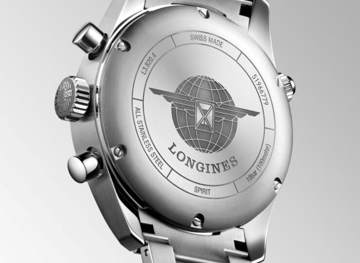 LONGINES スピリット クロノグラフ 42mm ブルー「サンレイ」文字盤 L3.820.4.93.6