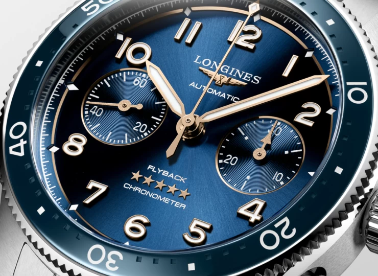 LONGINES スピリット フライバック 42mm ブルー「サンレイ」文字盤 L3.821.4.93.6