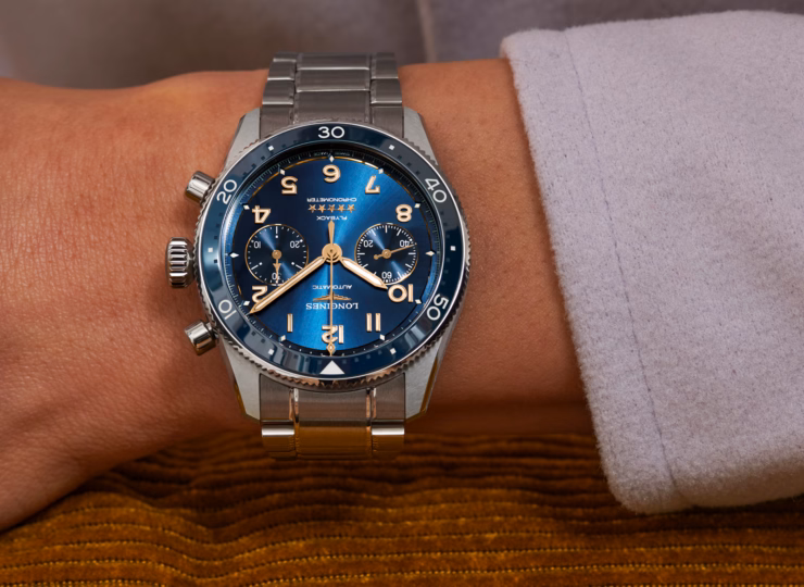 LONGINES スピリット フライバック 42mm ブルー「サンレイ」文字盤 L3.821.4.93.6