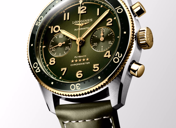 LONGINES スピリット フライバック 42mm グリーン文字盤 L3.821.5.53.2