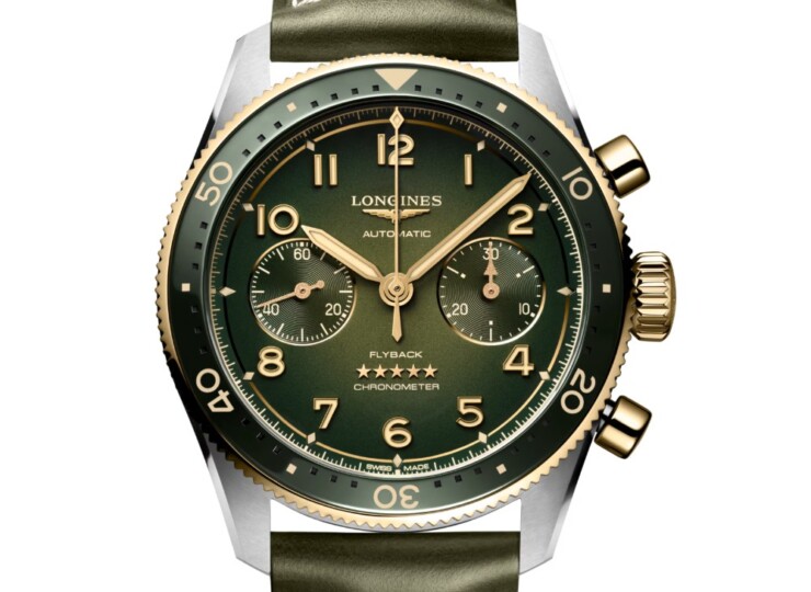 LONGINES スピリット フライバック 42mm グリーン文字盤 L3.821.5.53.2