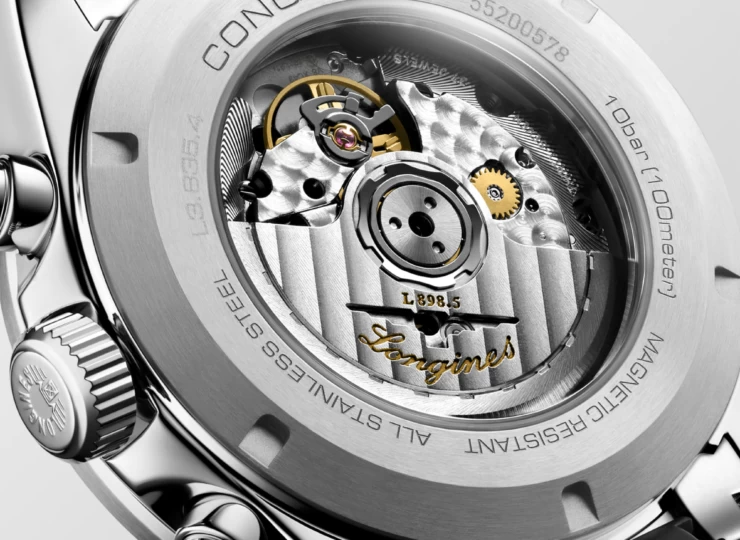 LONGINES コンクエスト クロノグラフ 42mm サンレイ ゴールド文字盤 L3.835.4.32.9