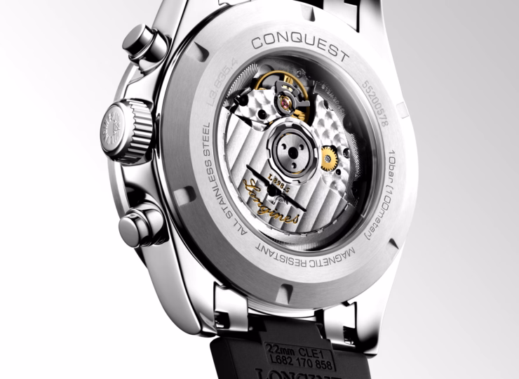 LONGINES コンクエスト クロノグラフ 42mm サンレイ ゴールド文字盤 L3.835.4.32.9