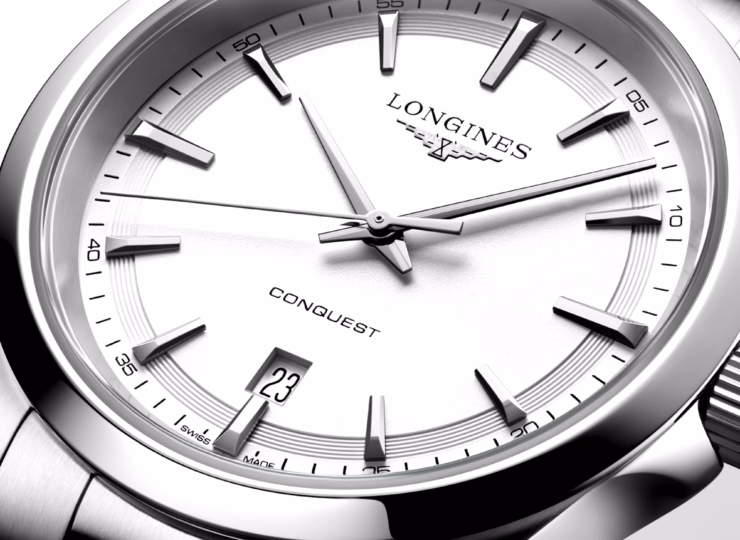LONGINES コンクエスト 41mm ホワイト サンドブラスト仕上げ文字盤 L3.860.4.12.6