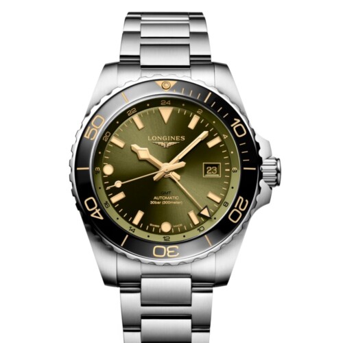LONGINES ハイドロコンクエスト GMT 43mm サンレイグリーン文字盤 L3.890.4.06.6