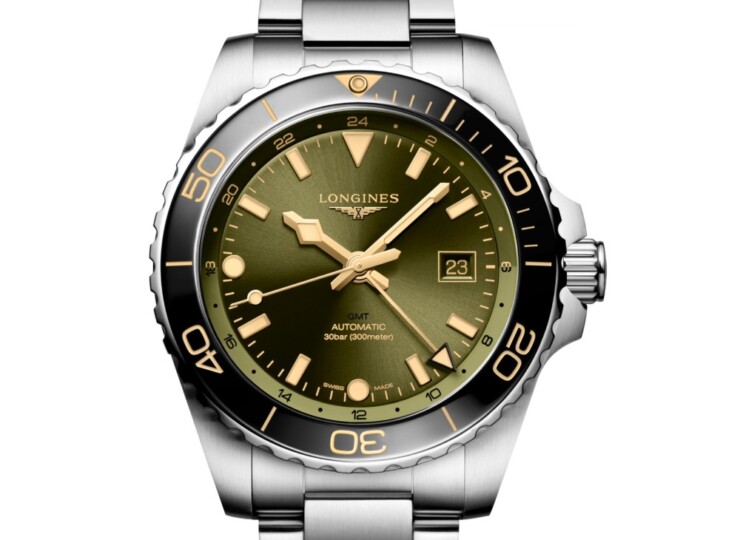 LONGINES ハイドロコンクエスト GMT 43mm サンレイグリーン文字盤 L3.890.4.06.6