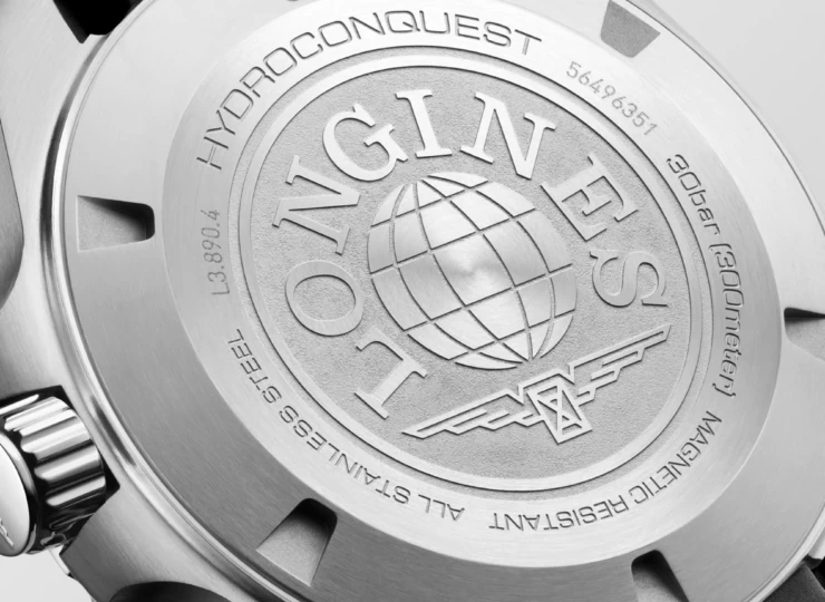 LONGINES ハイドロコンクエスト GMT 43mm ブラック「サンレイ」文字盤 ステンレススティールとセラミック ラバーストラップ L3.890.4.56.9