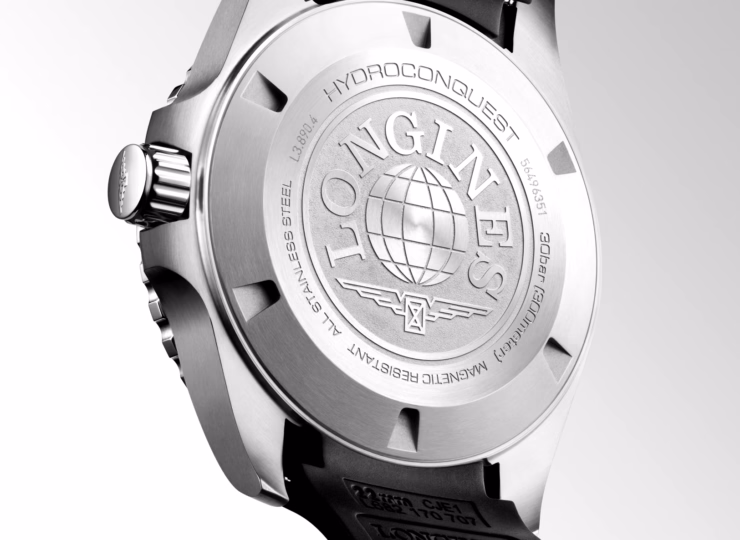 LONGINES ハイドロコンクエスト GMT 43mm ブラック「サンレイ」文字盤 ステンレススティールとセラミック ラバーストラップ L3.890.4.56.9