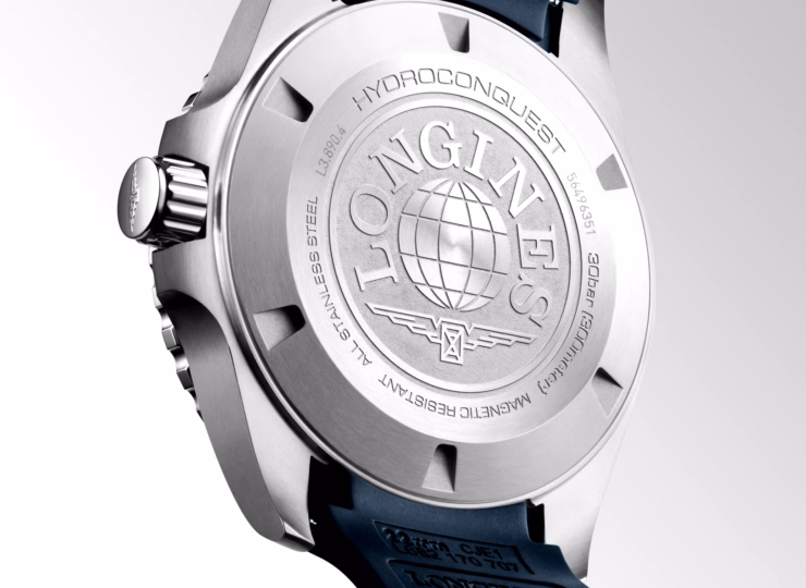 LONGINES ハイドロコンクエスト GMT 43mm ブルー「サンレイ」文字盤 ステンレススティールとセラミック ラバーストラップ L3.890.4.96.9
