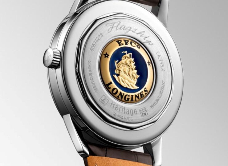 LONGINES フラッグシップ ヘリテージ 38.5mm オパリン アイボリー文字盤 ステンレススティール ブラウン・アリゲーターストラップ L4.795.4.78.2
