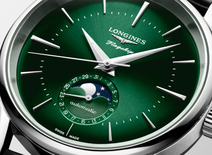 LONGINES フラッグシップ ヘリテージ 38.5mm サンレイグリーン文字盤 L4.815.4.02.2