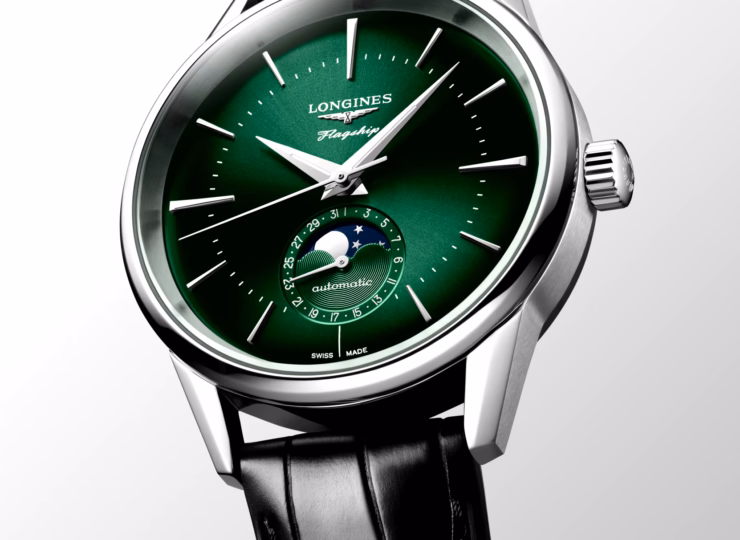 LONGINES フラッグシップ ヘリテージ 38.5mm サンレイグリーン文字盤 L4.815.4.02.2