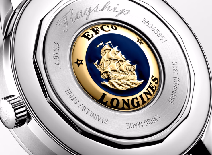 LONGINES フラッグシップ ヘリテージ 38.5mm サンレイ アンスラサイト文字盤 L4.815.4.52.2