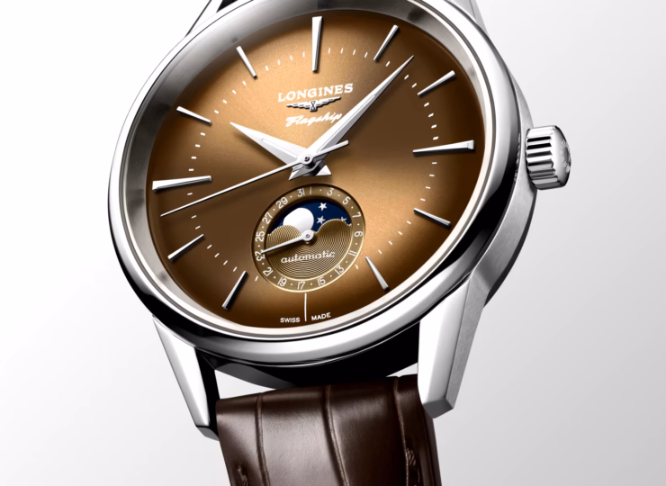 LONGINES フラッグシップ ヘリテージ 38.5mm サンレイ ベージュ文字盤 L4.815.4.62.2