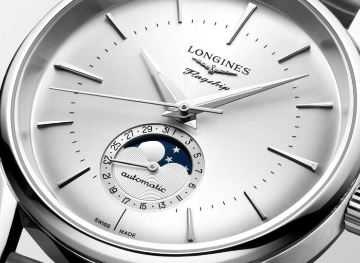 LONGINES フラッグシップ ヘリテージ 38.5mm シルバー「サンレイ」文字盤 L4.815.4.72.2